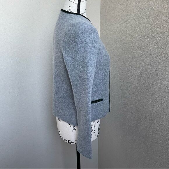 Grasegger Boiled Merino Wool and Velvet Cardigan Size XS/S - Picture 10 of 16